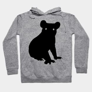 Koala Black Silhouette Pet Animal Cool Style Hoodie